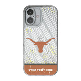 University of Texas Longhorns Personalized EndZone Plus Glitter Phone Case for Apple iPhone