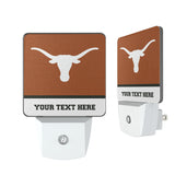 University of Texas Longhorns Personalized Endzone Solid Night Light 2-Pack