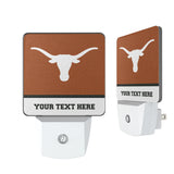 University of Texas Longhorns Personalized Endzone Solid Night Light 2-Pack