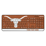 University of Texas Longhorns Personalized Endzone Solid Wireless USB Keyboard
