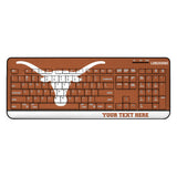 University of Texas Longhorns Personalized Endzone Solid Wireless USB Keyboard