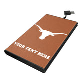 University of Texas Longhorns Personalized Solid 5000mAh Flat Powerbank