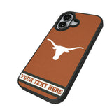 University of Texas Longhorns Personalized Stripe Bump Phone Case for Apple iPhone