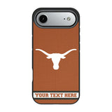 University of Texas Longhorns Personalized Stripe Bump Phone Case for Apple iPhone