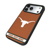 University of Texas Longhorns Personalized Stripe Bump Phone Case for Apple iPhone