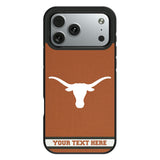 University of Texas Longhorns Personalized Stripe Bump Phone Case for Apple iPhone