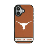 University of Texas Longhorns Personalized Stripe Bump Phone Case for Apple iPhone