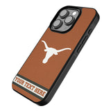 University of Texas Longhorns Personalized Stripe Bump Phone Case for Apple iPhone