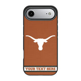 University of Texas Longhorns Personalized Stripe Bump Phone Case for Apple iPhone