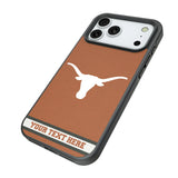 University of Texas Longhorns Personalized Stripe Bump Phone Case for Apple iPhone