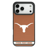 University of Texas Longhorns Personalized Stripe Bump Phone Case for Apple iPhone