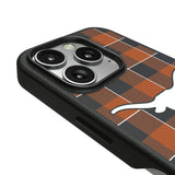 University of Texas Longhorns Plaid MagSafe Compatible Phone Case for Apple iPhone