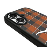 University of Texas Longhorns Plaid MagSafe Compatible Phone Case for Apple iPhone