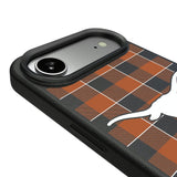 University of Texas Longhorns Plaid MagSafe Compatible Phone Case for Apple iPhone