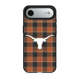 University of Texas Longhorns Plaid MagSafe Compatible Phone Case for Apple iPhone