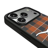 University of Texas Longhorns Plaid MagSafe Compatible Phone Case for Apple iPhone