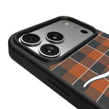 University of Texas Longhorns Plaid MagSafe Compatible Phone Case for Apple iPhone