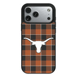 University of Texas Longhorns Plaid MagSafe Compatible Phone Case for Apple iPhone