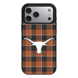University of Texas Longhorns Plaid MagSafe Compatible Phone Case for Apple iPhone