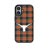 University of Texas Longhorns Plaid MagSafe Compatible Phone Case for Apple iPhone