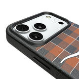 University of Texas Longhorns Plaid MagSafe Compatible Phone Case for Apple iPhone