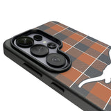 University of Texas Longhorns Plaid MagSafe Compatible Phone Case for Samsung Galaxy 26 Series