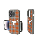 University of Texas Longhorns Plaid Soft Touch Phone Case for Apple iPhone