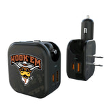 University of Texas Longhorns Quadtile 2 in 1 USB A/C Charger