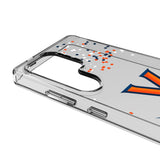 University of Virginia Cavaliers Confetti Clear Phone Case for Samsung Galaxy