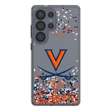 University of Virginia Cavaliers Confetti Clear Phone Case for Samsung Galaxy