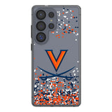 University of Virginia Cavaliers Confetti Clear Phone Case for Samsung Galaxy