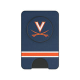 University of Virginia Cavaliers Stripe PopSockets MagSafe-Compatible PopWallet+