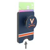 University of Virginia Cavaliers Stripe PopSockets MagSafe-Compatible PopWallet+