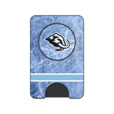 Utah Mammoth Ice Wordmark PopSockets MagSafe-Compatible PopWallet+