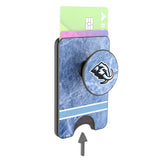 Utah Mammoth Ice Wordmark PopSockets MagSafe-Compatible PopWallet+