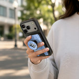 Utah Mammoth Ice Wordmark PopSockets MagSafe-Compatible PopWallet+