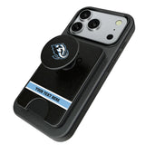 Utah Mammoth Personalized Endzone Solid PopSockets MagSafe-Compatible PopWallet+