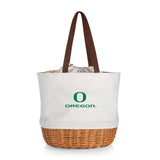 Oregon Ducks - Coronado Canvas and Willow Basket Tote