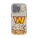 Washington Commanders Confetti Clear Phone Case for Apple iPhone