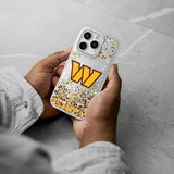 Washington Commanders Confetti Glitter Phone Case for Apple iPhone