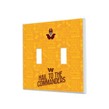 Washington Commanders Deco Hidden-Screw Light Switch Plate