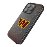 Washington Commanders Linen Black Bling Phone Case for Apple iPhone