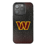 Washington Commanders Linen Black Bling Phone Case for Apple iPhone