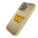 Washington Commanders Linen Bling Phone Case for Apple iPhone