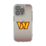 Washington Commanders Linen Clear Phone Case for Apple iPhone