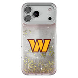 Washington Commanders Linen Glitter Phone Case for Apple iPhone