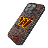 Washington Commanders Paisley Black Bling Phone Case for Apple iPhone