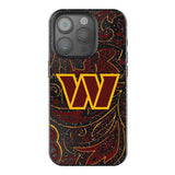 Washington Commanders Paisley Black Bling Phone Case for Apple iPhone