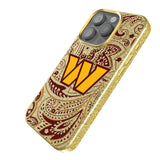 Washington Commanders Paisley Bling Phone Case for Apple iPhone