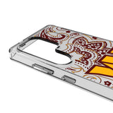 Washington Commanders Paisley Clear Phone Case for Samsung Galaxy